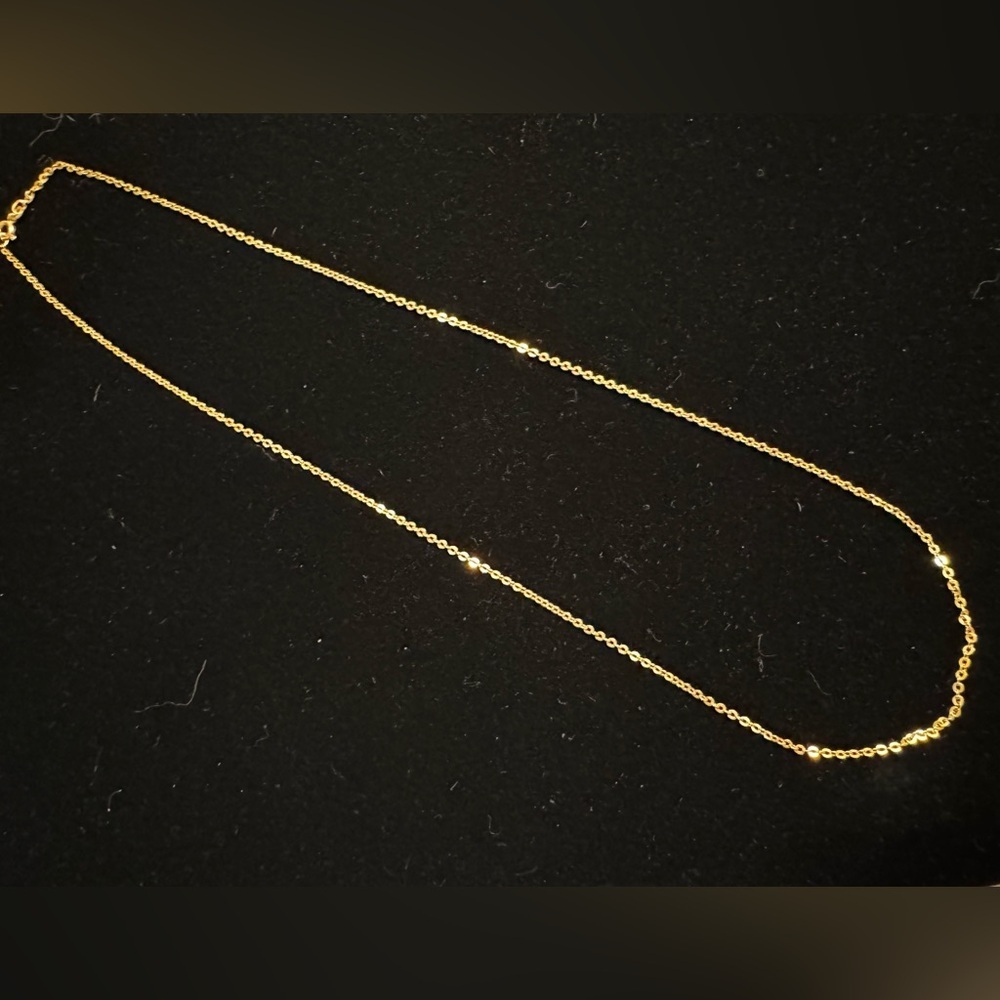 Vintage UnoAErre UNO-A-ERRE 18k yellow gold 24” chain necklace